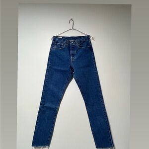 Levi's Women's Straight Leg Jeans in Deep Blue